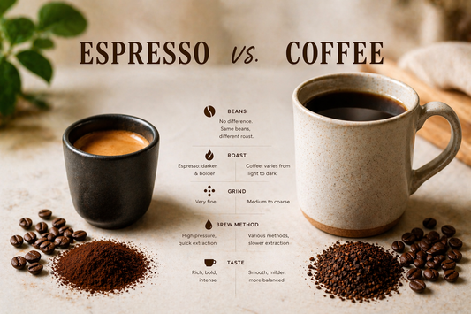 Espresso Beans vs Coffee Beans: What’s the Real Difference?