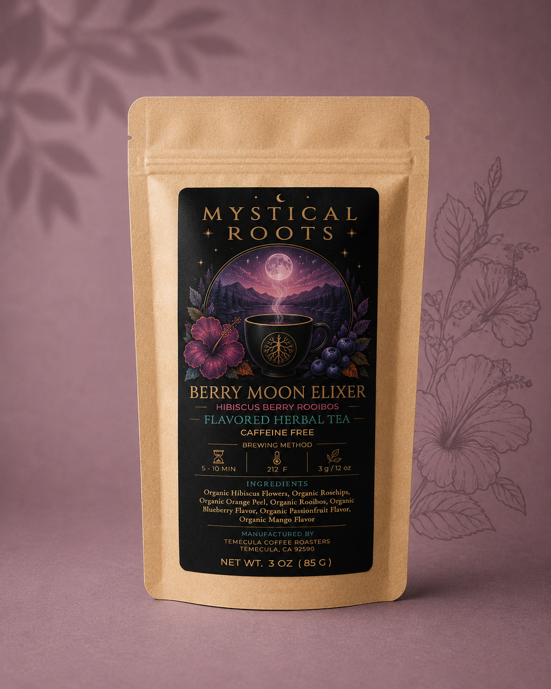 Berry Moon Elixir (Hibiscus Berry) Caffeine Free